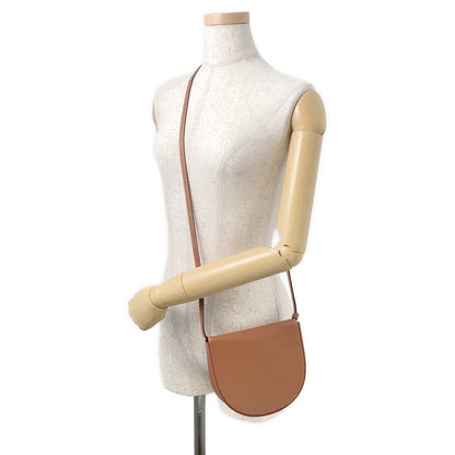 LOEWE Anagram Heel Bag Shoulder Bag Tan Leather
