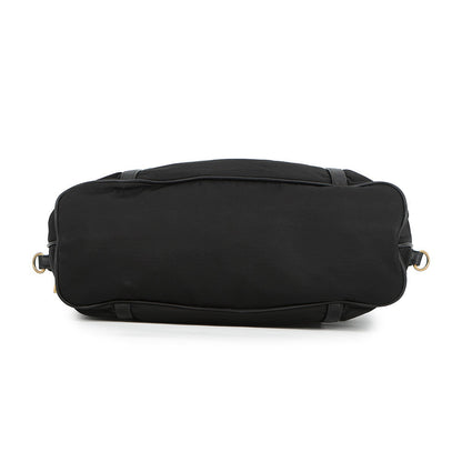 PRADA Logo 2WAY Tote Bag BlackBR4255 Nylon Leather