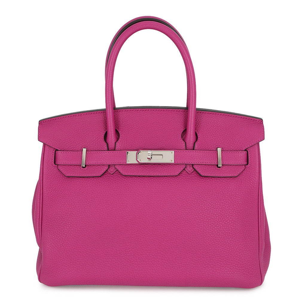 HERMES Birkin Rose Purple Togo Leather Size 30