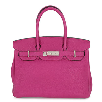 HERMES Birkin Rose Purple Togo Leather Size 30