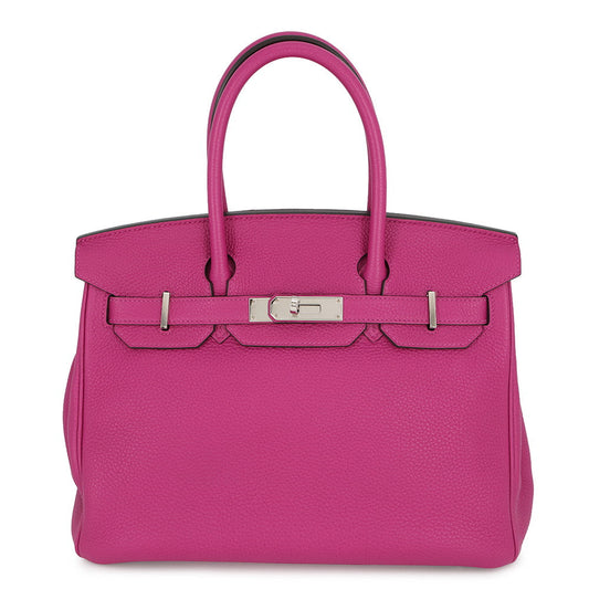 HERMES Birkin Rose Purple Togo Leather Size 30