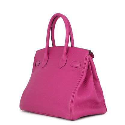 HERMES Birkin Rose Purple Togo Leather Size 30