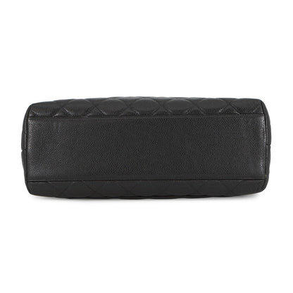 CHANEL Matelasse Top Handle Handbag BlackA12397 Caviar Leather