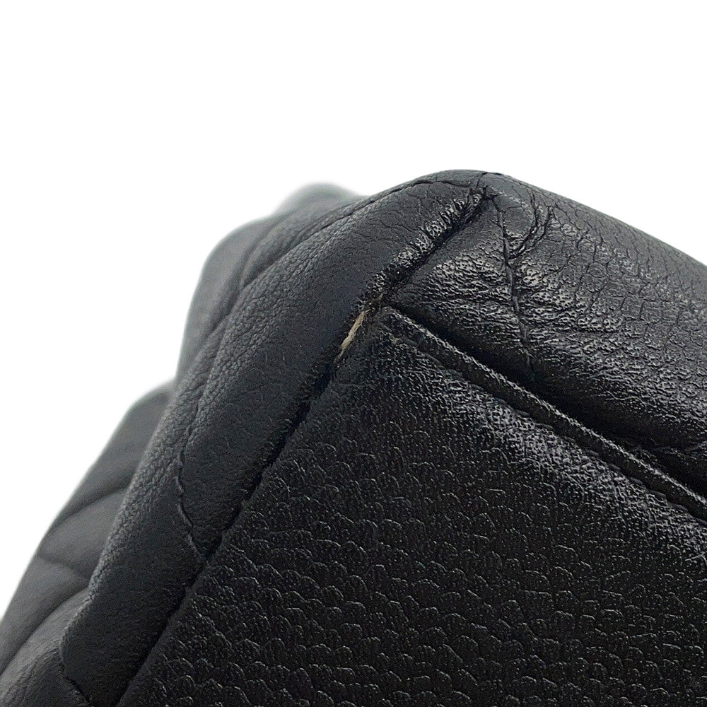 CHANEL Matelasse Top Handle Handbag BlackA12397 Caviar Leather