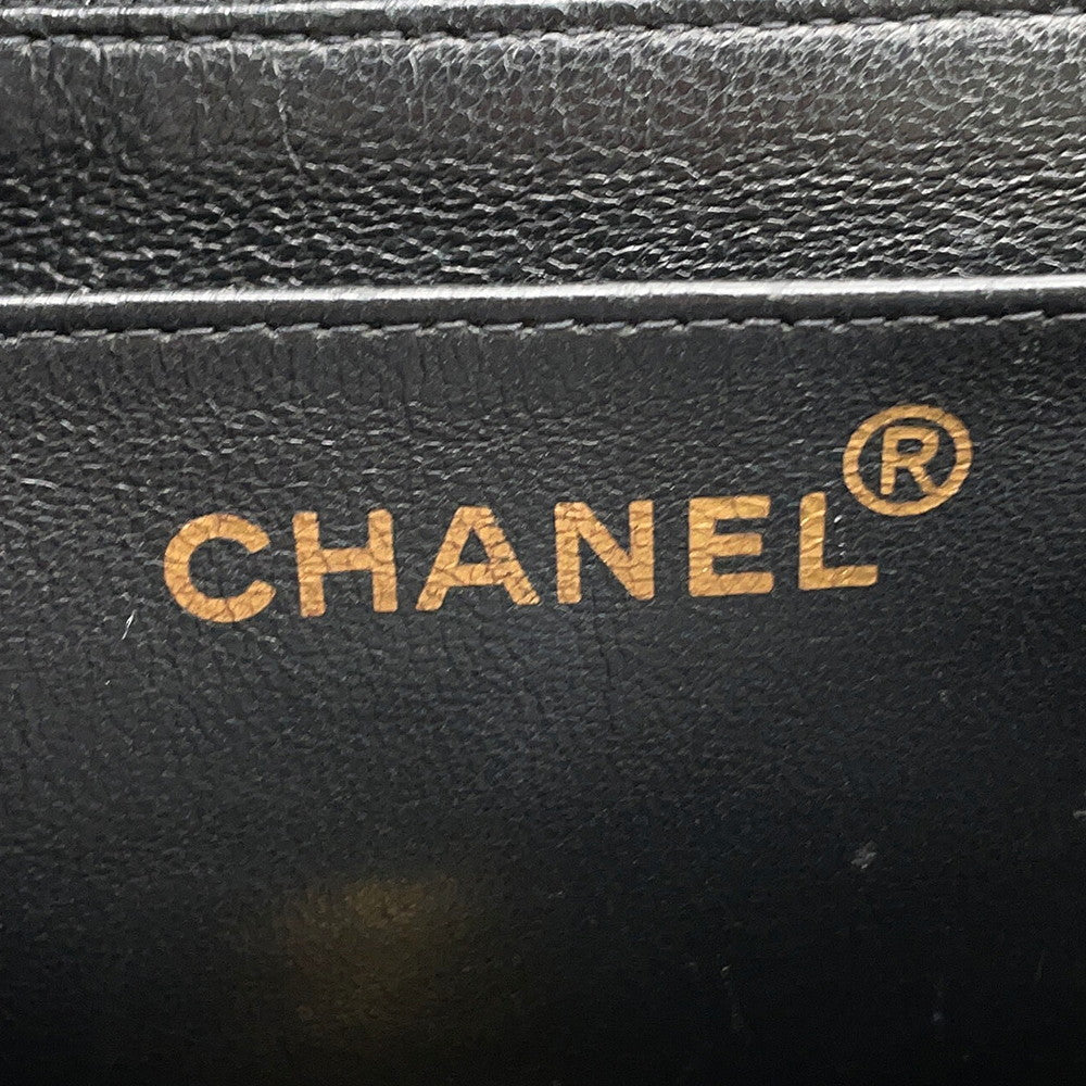 CHANEL Matelasse Top Handle Handbag BlackA12397 Caviar Leather