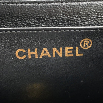 CHANEL Matelasse Top Handle Handbag BlackA12397 Caviar Leather