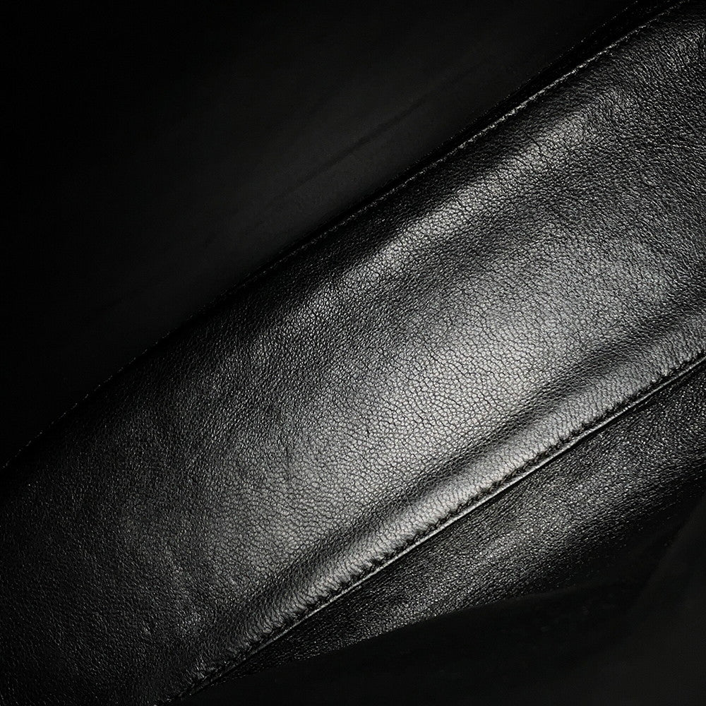 CHANEL Matelasse Top Handle Handbag BlackA12397 Caviar Leather