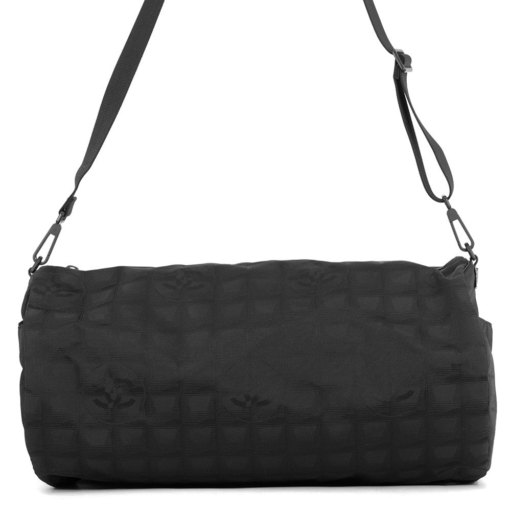 CHANEL New Travel Line Travel Bag Black Nylon
