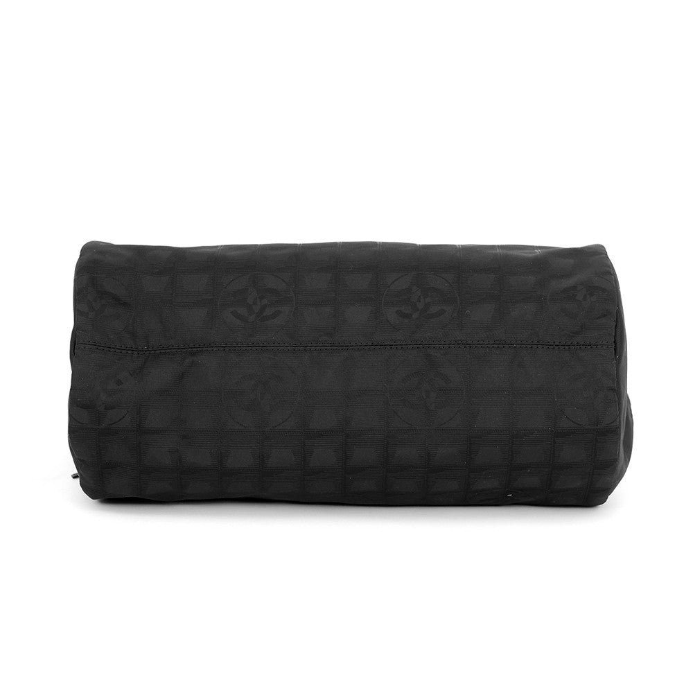 CHANEL New Travel Line Travel Bag Black Nylon