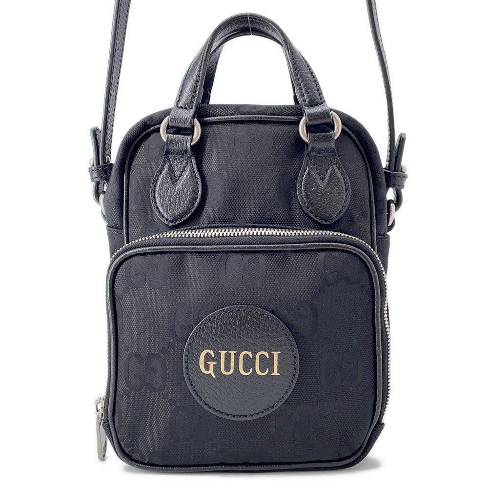 GUCCI GGNylon Off the Grid Shoulder Bag Black625850 GGNylon Leather