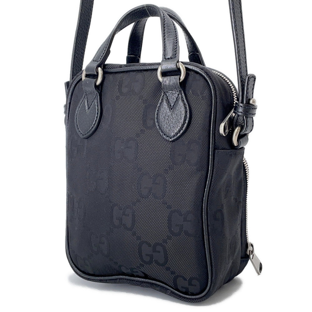 GUCCI GGNylon Off the Grid Shoulder Bag Black625850 GGNylon Leather