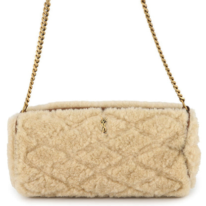 SAINT LAURENT PARIS SAD Tube Shoulder Bag Beige699703 Mouton