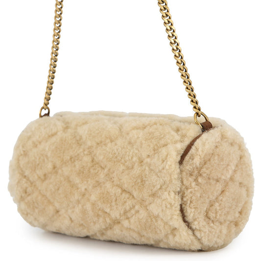 SAINT LAURENT PARIS SAD Tube Shoulder Bag Beige699703 Mouton