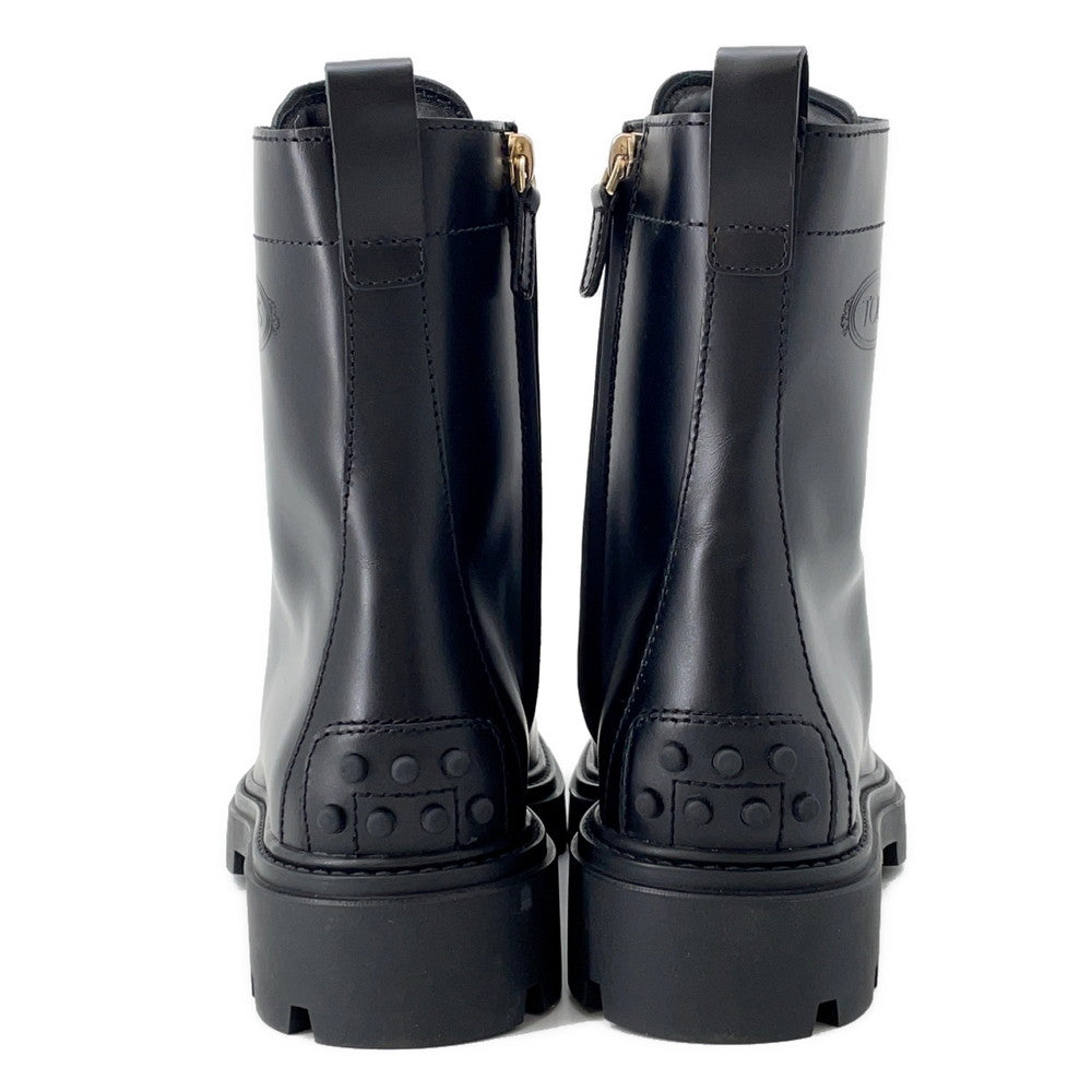 TOD’S logo combat boots BlackXXW08J0EY53RBTB999 Leather Size 39