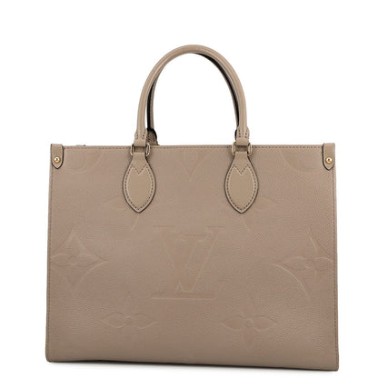 LOUIS VUITTON Onthego TourterelleM45607 Monogram Empreinte Leather Size MM