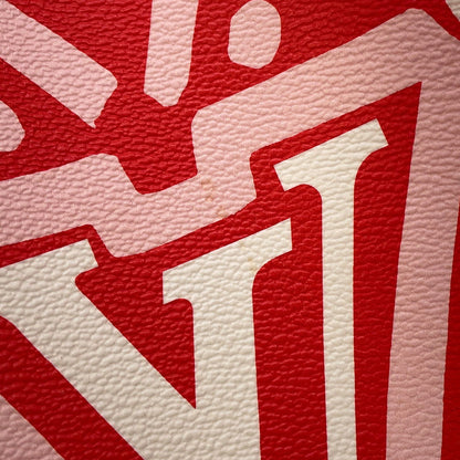 LOUIS VUITTON Onthego Red Monogram Giant LV Crafty Size GM