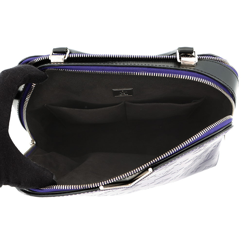 LOUIS VUITTON Melrose Purple/NoirM42696 Monogram Vernis Leather