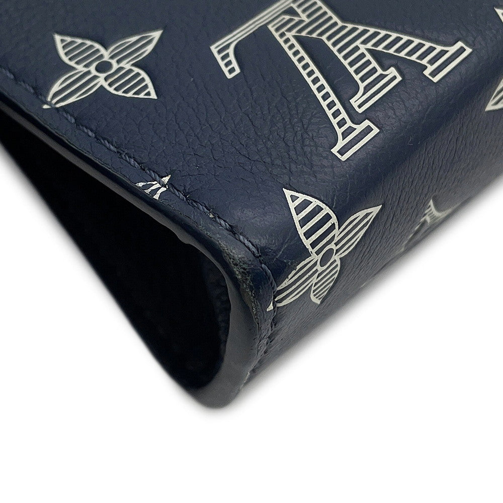 LOUIS VUITTON Gaston Wearable Wallet NavyM83384 Monogram Shadow