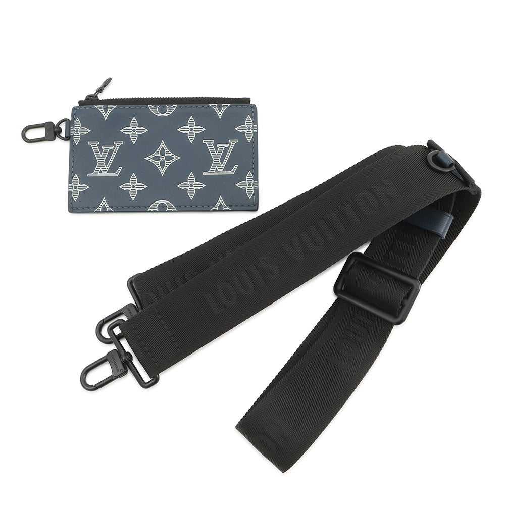LOUIS VUITTON Gaston Wearable Wallet NavyM83384 Monogram Shadow
