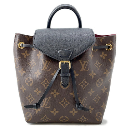 LOUIS VUITTON Montsouris NM RedM45516 Monogram colored leather Size BB