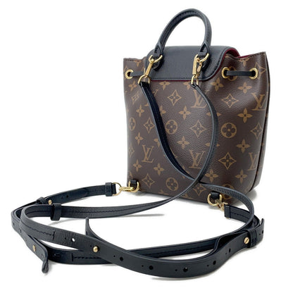 LOUIS VUITTON Montsouris NM RedM45516 Monogram colored leather Size BB