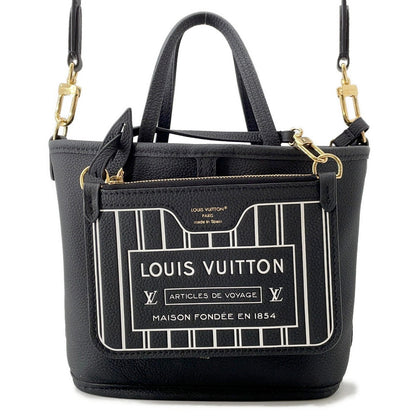 LOUIS VUITTON Neverfull・Inside Out NoirM12099 Monogram Grain Leather Size BB