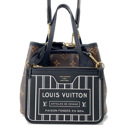 LOUIS VUITTON Neverfull・Inside Out NoirM12099 Monogram Grain Leather Size BB