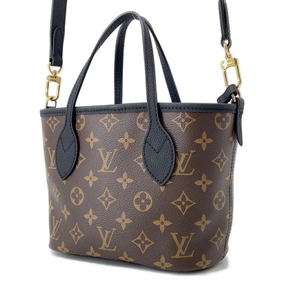 LOUIS VUITTON Neverfull・Inside Out NoirM12099 Monogram Grain Leather Size BB