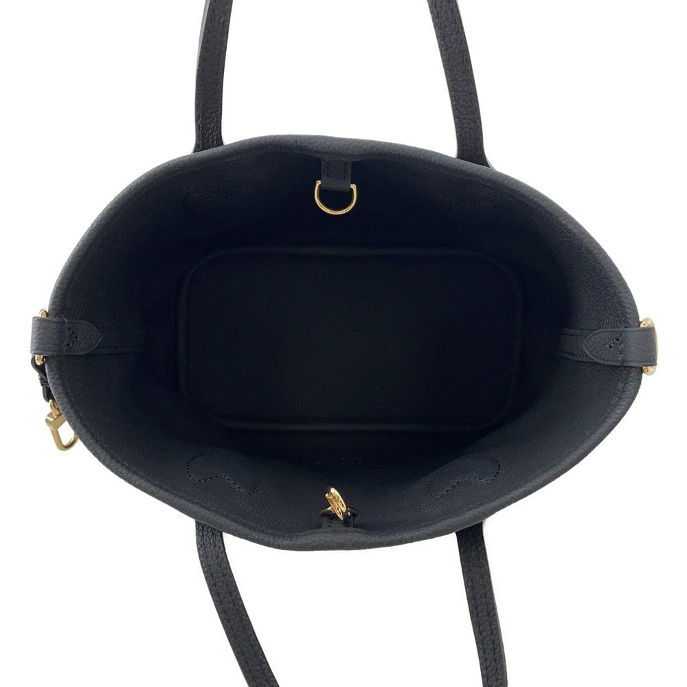 LOUIS VUITTON Neverfull・Inside Out NoirM12099 Monogram Grain Leather Size BB