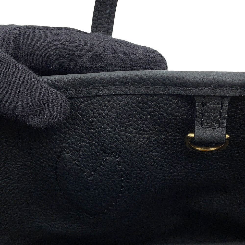 LOUIS VUITTON Neverfull・Inside Out NoirM12099 Monogram Grain Leather Size BB