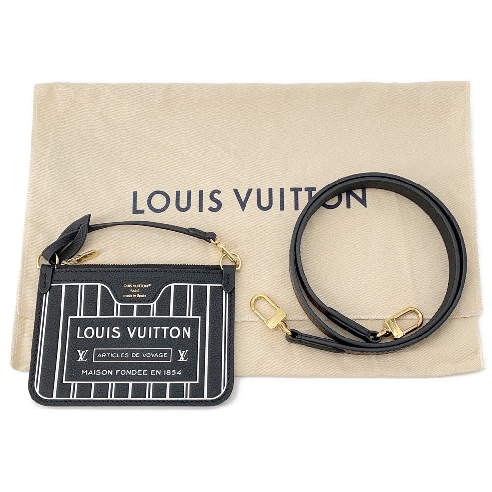 LOUIS VUITTON Neverfull・Inside Out NoirM12099 Monogram Grain Leather Size BB