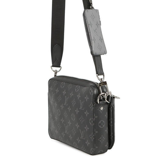 LOUIS VUITTON Trio Messenger NoirM69443 Monogram Eclipse Monogram Eclipse Reverse