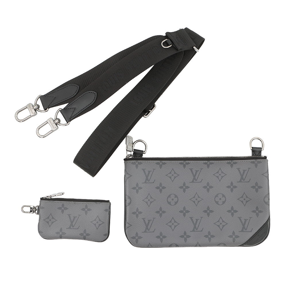 LOUIS VUITTON Trio Messenger NoirM69443 Monogram Eclipse Monogram Eclipse Reverse