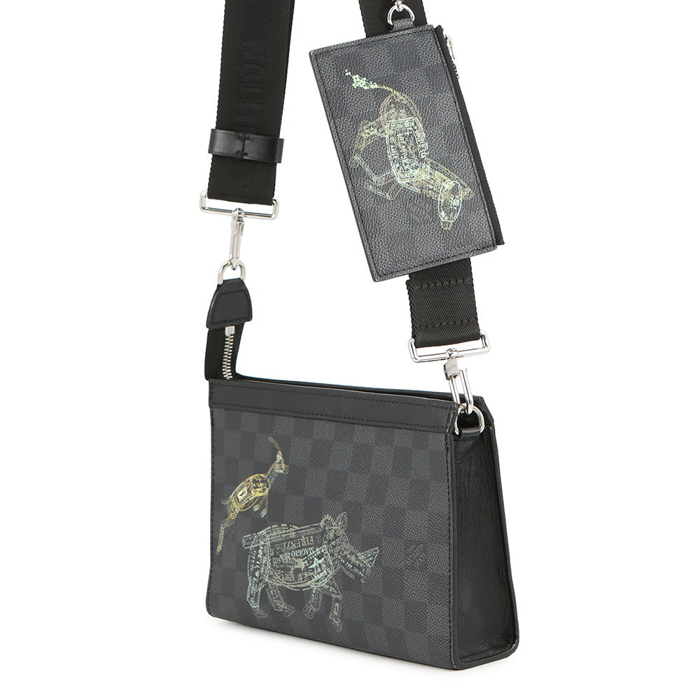 LOUIS VUITTON Gaston Wearable Wallet NoirN64608 Damier Graphite