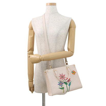 LOUIS VUITTON LV × YK Onthego Quartz/PinkM21732 Monogram Empreinte Leather Size PM
