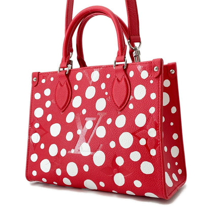 LOUIS VUITTON LVxYK Onthego Rouge/WhiteM46412 Monogram Empreinte Leather Infinity Dot Size PM