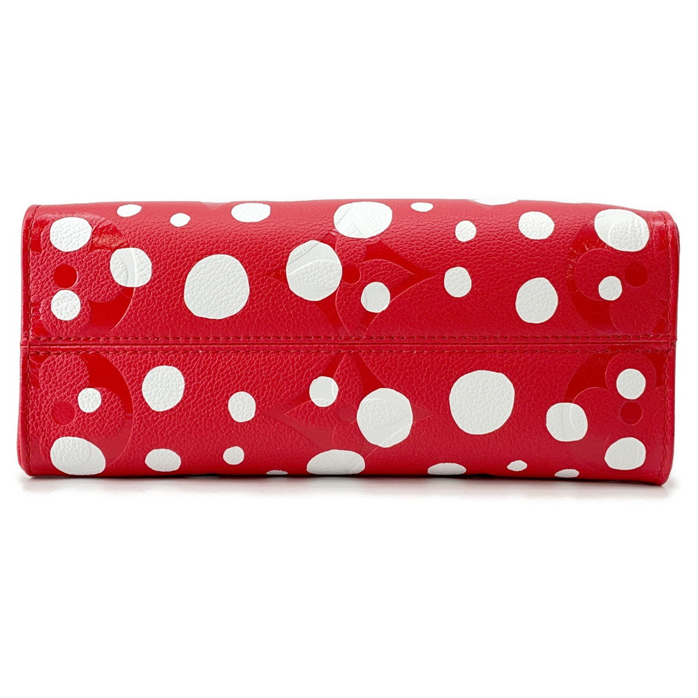 LOUIS VUITTON LVxYK Onthego Rouge/WhiteM46412 Monogram Empreinte Leather Infinity Dot Size PM