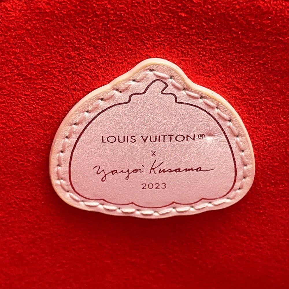 LOUIS VUITTON LVxYK Onthego Rouge/WhiteM46412 Monogram Empreinte Leather Infinity Dot Size PM