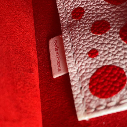 LOUIS VUITTON LVxYK Onthego Rouge/WhiteM46412 Monogram Empreinte Leather Infinity Dot Size PM