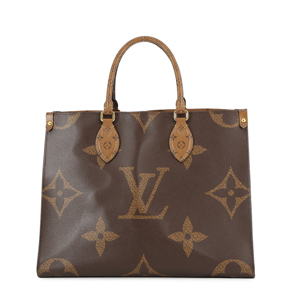 LOUIS VUITTON Onthego RedM45321 Monogram Monogram Reverse Canvas Monogram Giant Size MM