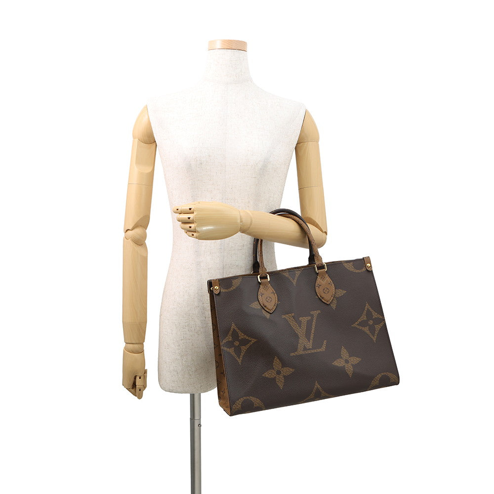 LOUIS VUITTON Onthego RedM45321 Monogram Monogram Reverse Canvas Monogram Giant Size MM