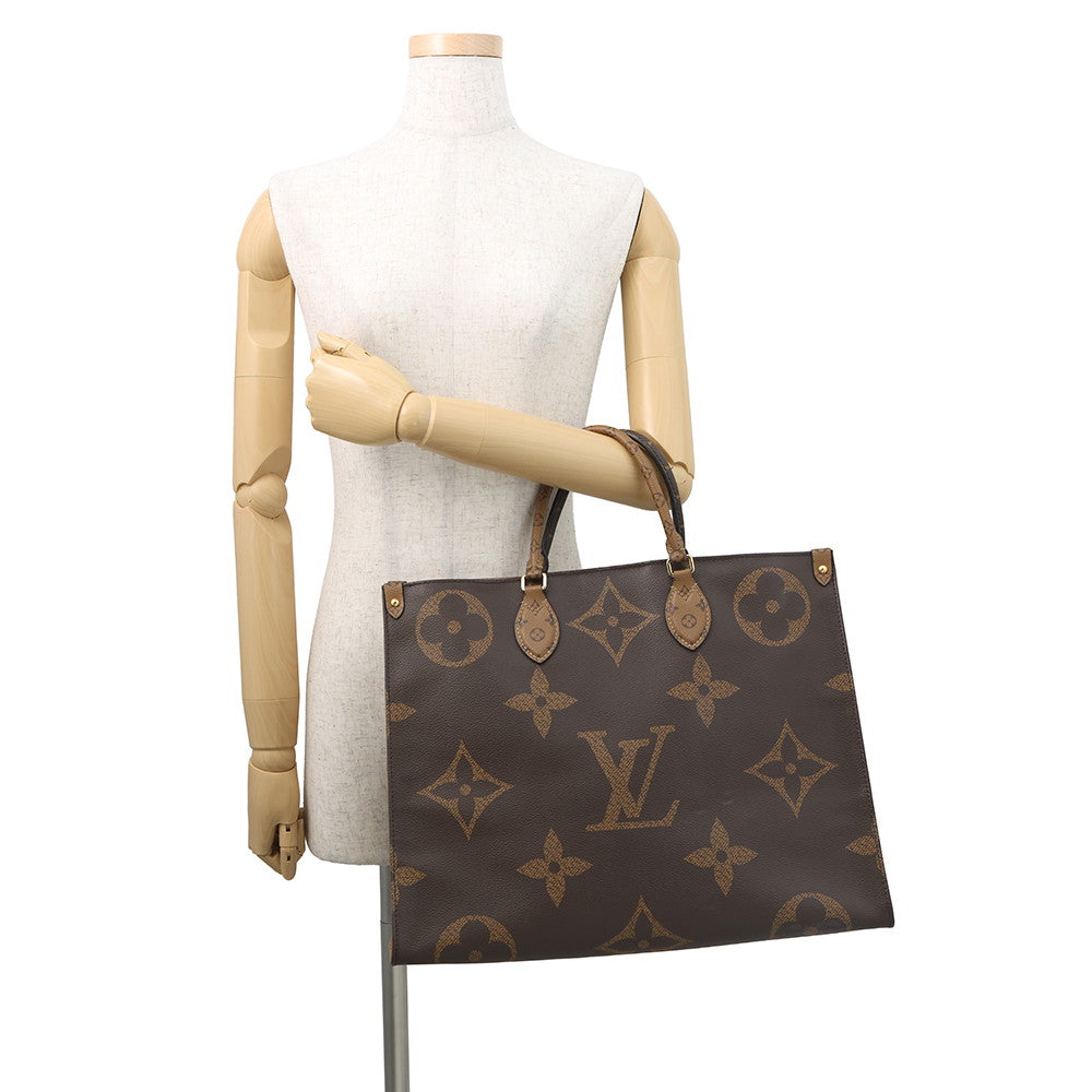 LOUIS VUITTON Onthego RedM44576 Monogram Monogram Reverse Canvas Monogram Giant Size GM