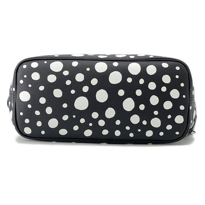 LOUIS VUITTON LV × YK Neverfull Noir/BlancM46390 Monogram Empreinte Leather Infinity Dot Size MM