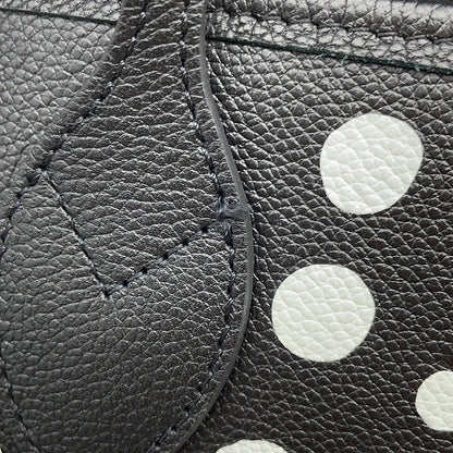 LOUIS VUITTON LV × YK Neverfull Noir/BlancM46390 Monogram Empreinte Leather Infinity Dot Size MM