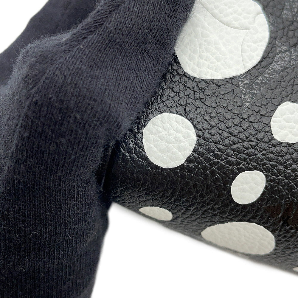 LOUIS VUITTON LV × YK Nano Speedy Black/WhiteM81910 Monogram Empreinte Leather Infinity Dot Size Nano