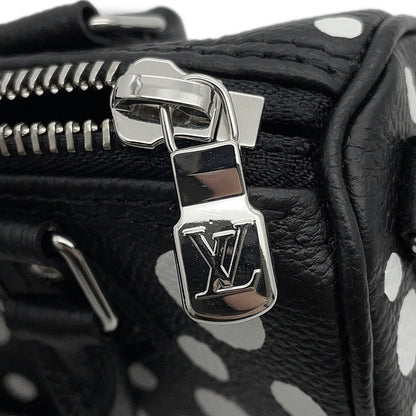LOUIS VUITTON LV × YK Nano Speedy Black/WhiteM81910 Monogram Empreinte Leather Infinity Dot Size Nano