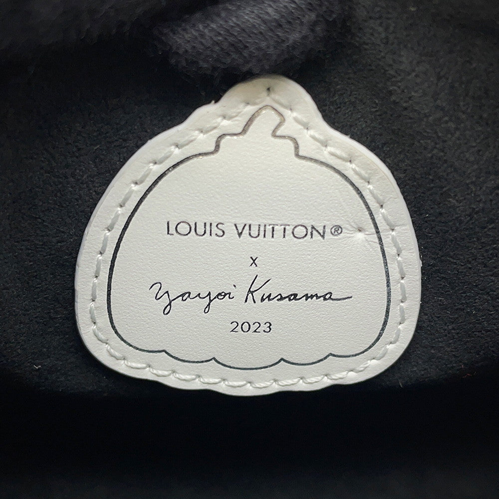 LOUIS VUITTON LV × YK Nano Speedy Black/WhiteM81910 Monogram Empreinte Leather Infinity Dot Size Nano