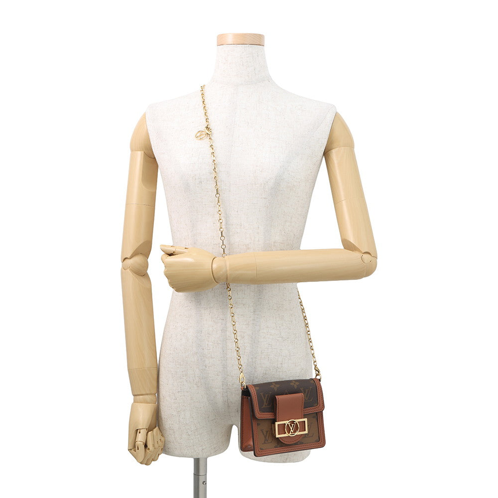 LOUIS VUITTON Pico Dauphine NoirM82749 Monogram Monogram Reverse Canvas