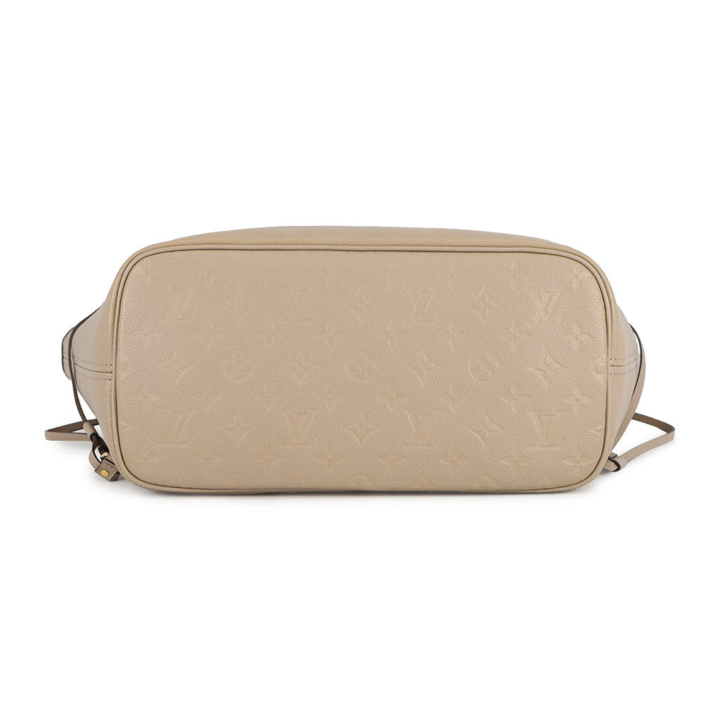 LOUIS VUITTON Neverfull TourterelleM45686 Monogram Empreinte Leather Size MM