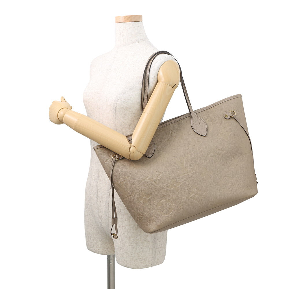 LOUIS VUITTON Neverfull TourterelleM45686 Monogram Empreinte Leather Size MM